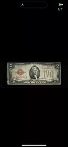 流通シリーズ 1928 D 2 ドル 2 ドル札レッドシール米国紙幣