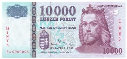 ハンガリー 10000 フォリント 2003 標本 UNC