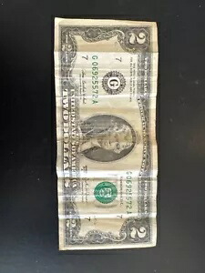 レア US 2 ドル紙幣 - 2003 シリーズ「A」