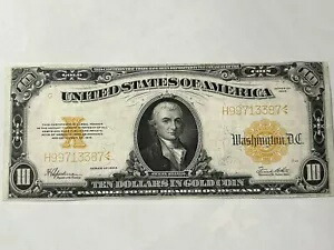 1922 年 $10 ゴールド証明書 FR #1173 素晴らしい状態、高品質!