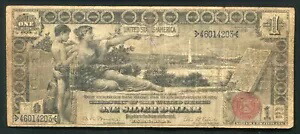 FR。 225 1896 $1 1 ドルの「教育」銀証明書 非常に上質
