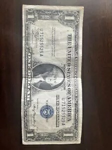 1935年 1ドル紙幣 シルバー証明書 ブルーシール紙幣 米国通貨