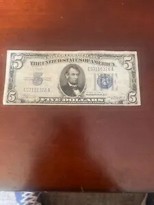 1934 年 5 ドル銀貨証明書