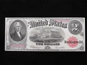 1917 年 2 ドル米国紙幣 大型紙幣 高級紙幣