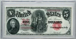 1907 年 $5 法定通貨きこり紙幣 Fr.91