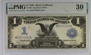 1899 年 $1 銀証明書ブラック イーグル神父236 PMG VF-30 ベリーファイン