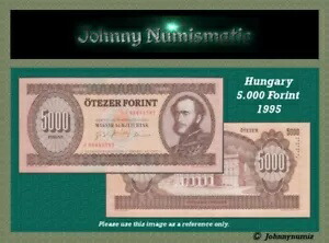ハンガリー 5000 フォリント 1995 UNC