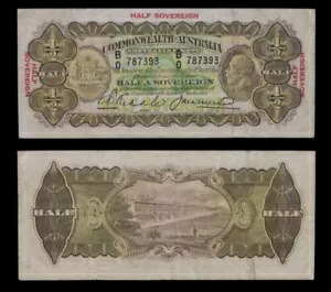 コモンウェルス オーストラリア 10 シリング ハーフ ソブリン リドル ヘザーショー 1927