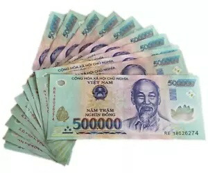 1000万ベトナムドン (500.000 x 20) ベトナム通貨 500K VND紙幣