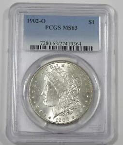 1902-O モルガン ドル認定 PCGS MS 63 シルバー ドル