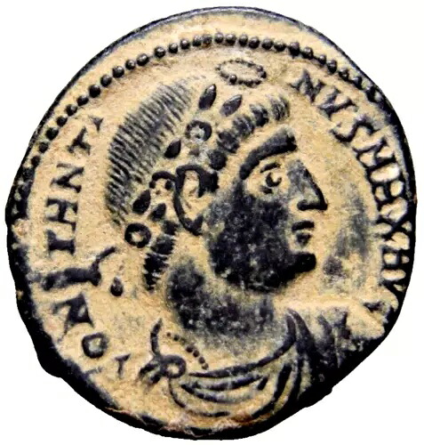 認定された本物の古代ローマコイン SMHB コンスタンティヌス 1 世グロリア用オンラインなし