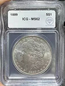 1889 モルガン ドル ICG MS62 IDC 検証済み