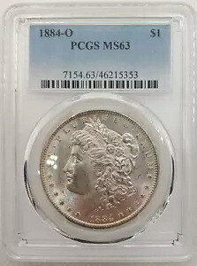 1884-O モーガン シルバー ダラー PCGS 認定 MS 63 - ニューオーリンズ造幣局