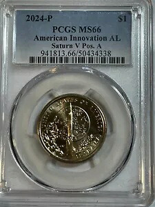 2024 P アラバマ サターン V ロケット イノベーション $1 ドル PCGS MS66 ポジション A