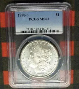 1880 S PCGS MS 63 モーガン シルバー ダラー、アメリカ合衆国 シルバー $1 コイン