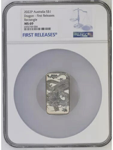 2022P オーストラリア ドラゴン バー - NGC MS69 初回リリース