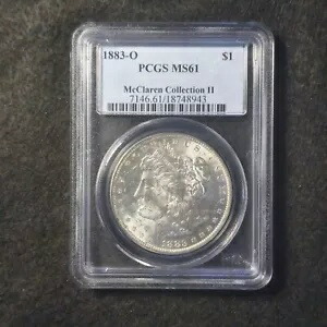 1883-O モーガン シルバー ダラー PCGS MS 61 - マクラーレン コレクション II