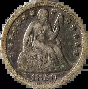 1850-O シーテッド リバティ ダイム エグゼクティブ コイン カンパニーからのお得なセール