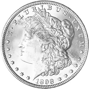 1898 (P) モルガン シルバー ダラー 未流通米国造幣局 写真参照 F791