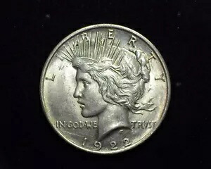 HS&C: 1922 D ピース ダラー BU - 米国コイン