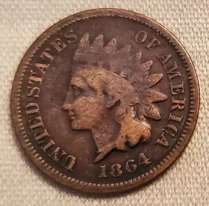 1864 L リボン インディアン ヘッド ペニー スモール セント 米国コイン