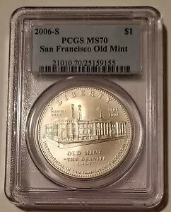 2006 S サンフランシスコ オールド ミント記念 シルバー ダラー MS70 PCGS