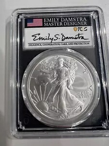 2021 TYPE 2 SILVER EAGLE PCGS MS70 発行初日 ~ Emily Damstra
