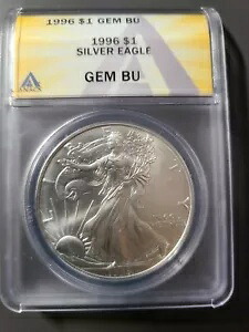 1996 $1 シルバー イーグル ジェム ブ シルバー ANACS