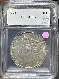 1903 モルガン シルバー ダラー ICG AU-55 IDC 検証済み 52,800円
