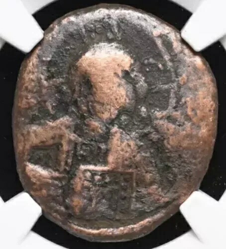 ビザンチン帝国 975-1035 年、本物のイエス クライスト フォリス クラス A2 A3 コイン NGC 52,800円
