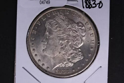 1883-O モーガン シルバー ダラー、未流通状態。コインストア #04749