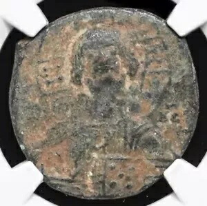 ビザンチン帝国 975-1035 年、本物のイエス クライスト フォリス クラス A2 A3 コイン NGC 52,800円