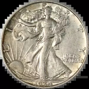 1934-D ウォーキング リバティ ハーフ エグゼクティブ コイン カンパニーのお買い得品