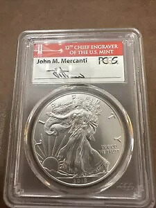 2018 1 オンス シルバー アメリカン イーグル ファースト ストライク - PCGS MS 70 - ジョン マーカンティ - いいですね！