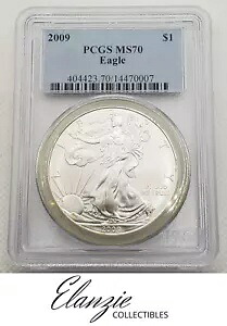 2009 アメリカン シルバー イーグル $1 PCGS MS70