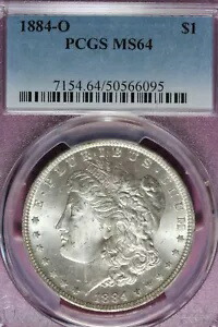 1884 O- PCGS MS64 モーガン シルバー ドル #B47633