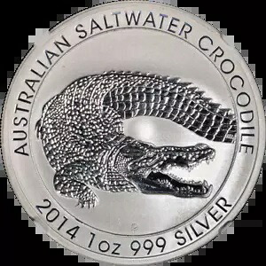 2014-P オーストラリア シルバー 1オンス $1 イリエワニ NGC MS70 早期リリース 在庫 52,800円