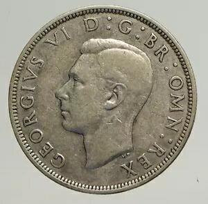 1939 イギリス イギリス 英国キング ジョージ 6 世 シルバー 1/2 クラウン コイン i93548