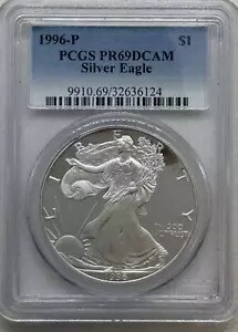 1996 P プルーフ シルバー イーグルス PCGS PR-69 DCAM