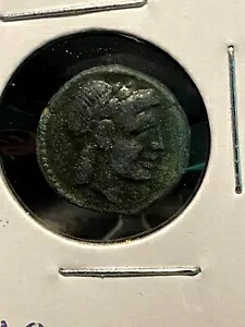 #A3961、シラキュース シチリア島 ギリシャ コイン 200BC、アポロ/三脚