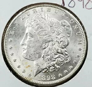 1898 P $1 モーガン シルバー イーグル ドル コイン CHOICE BU UNC 未流通
