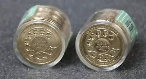 2020 D マサチューセッツ $1 コイン ロール (2 ロール) (12) ダンベリー ミント シール #226