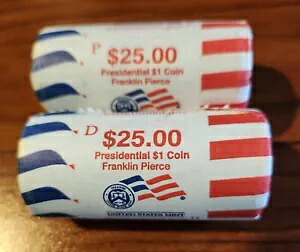 2010 P&D $25 フランクリン ピアース 米国造幣局 UNC コイン ロール