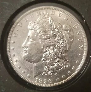 1896 $1 モルガン シルバー ダラー BU/MS 状態の良いコインです。