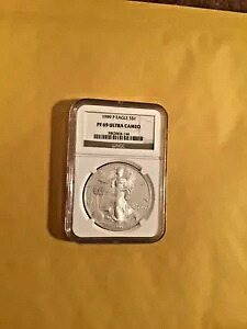 1999-P シルバー イーグル $1 NGC PF 69 ウルトラ カメオ NICE