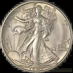 1943-S ウォーキング リバティ ハーフ - Choice+ Executive Coin Compan のお買い得品
