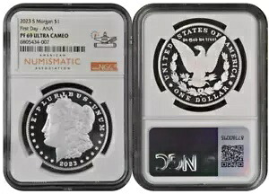 2023 S モーガン シルバー ダラー $1 NGC PF69 ウルトラ カマオ 初日 - Ana