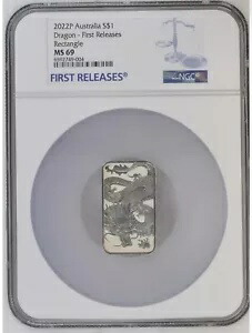 2022P オーストラリア ドラゴン バー - NGC MS69 初回リリース