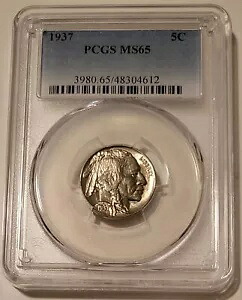 PCGS 1937 バッファロー ニッケル MS65 (B)
