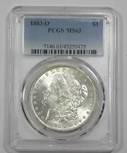 1883-O モーガン シルバー ダラー認定 PCGS MS 63